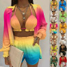 Women's Sexy Three-piece Set Spring Beach Fashion Shorts Set