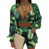 Women's Sexy Three-piece Set Spring Beach Fashion Shorts Set