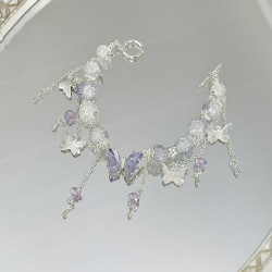 Beaded tassel bracelet for women niche design high value personality no collision versatile