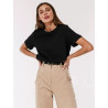 Summer new women's fashion casual home commuting versatile round-neck short-sleeved T-shirt