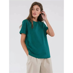 Summer new women's fashion casual home commuting versatile round-neck short-sleeved T-shirt