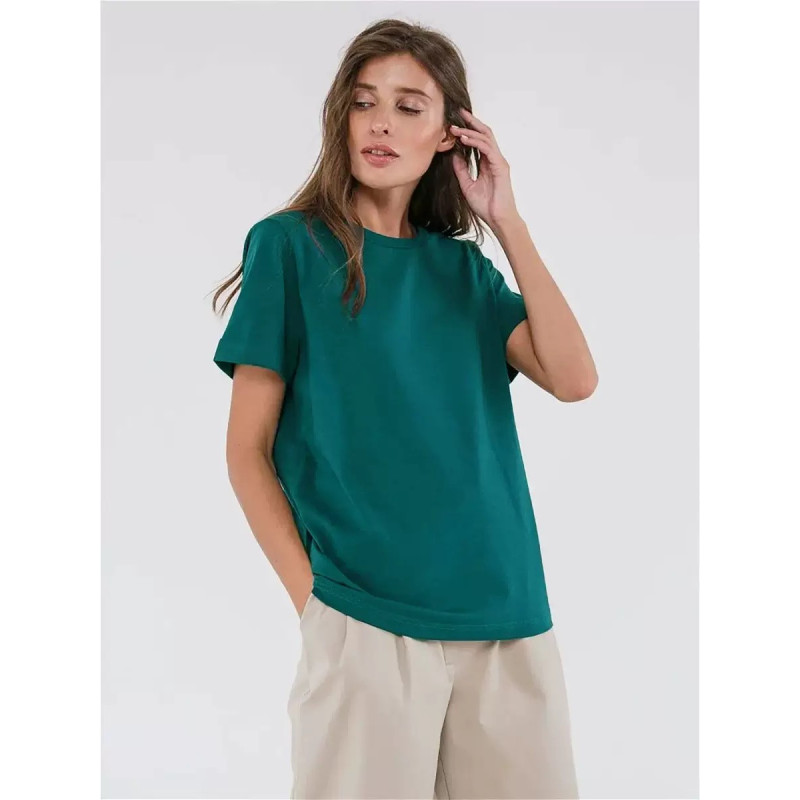 Summer new women's fashion casual home commuting versatile round-neck short-sleeved T-shirt