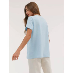 Summer new women's fashion casual home commuting versatile round-neck short-sleeved T-shirt