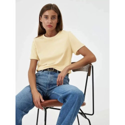 Summer new women's fashion casual home commuting versatile round-neck short-sleeved T-shirt
