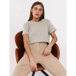 Summer new women's fashion casual home commuting versatile round-neck short-sleeved T-shirt