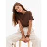 Summer new women's fashion casual home commuting versatile round-neck short-sleeved T-shirt