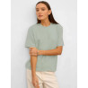 Summer new women's fashion casual home commuting versatile round-neck short-sleeved T-shirt