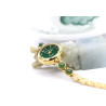 Xinjiang Hetian jade watch with diamond and waterproof quartz watch