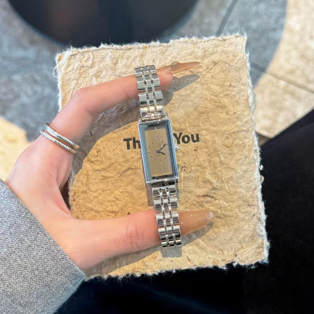 Gedi temperament steel strap watch for women light luxury simple exquisite versatile small square watch for women retro