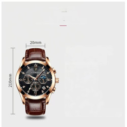New waterproof luminous calendar high-end men's watch trendy fashion business atmospheric sports watch