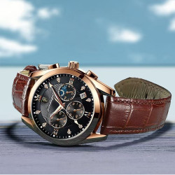 New waterproof luminous calendar high-end men's watch trendy fashion business atmospheric sports watch