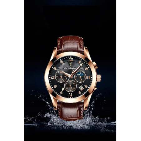 New waterproof luminous calendar high-end men's watch trendy fashion business atmospheric sports watch