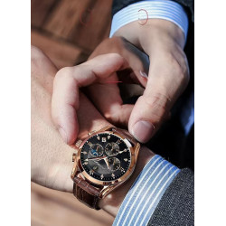 New waterproof luminous calendar high-end men's watch trendy fashion business atmospheric sports watch