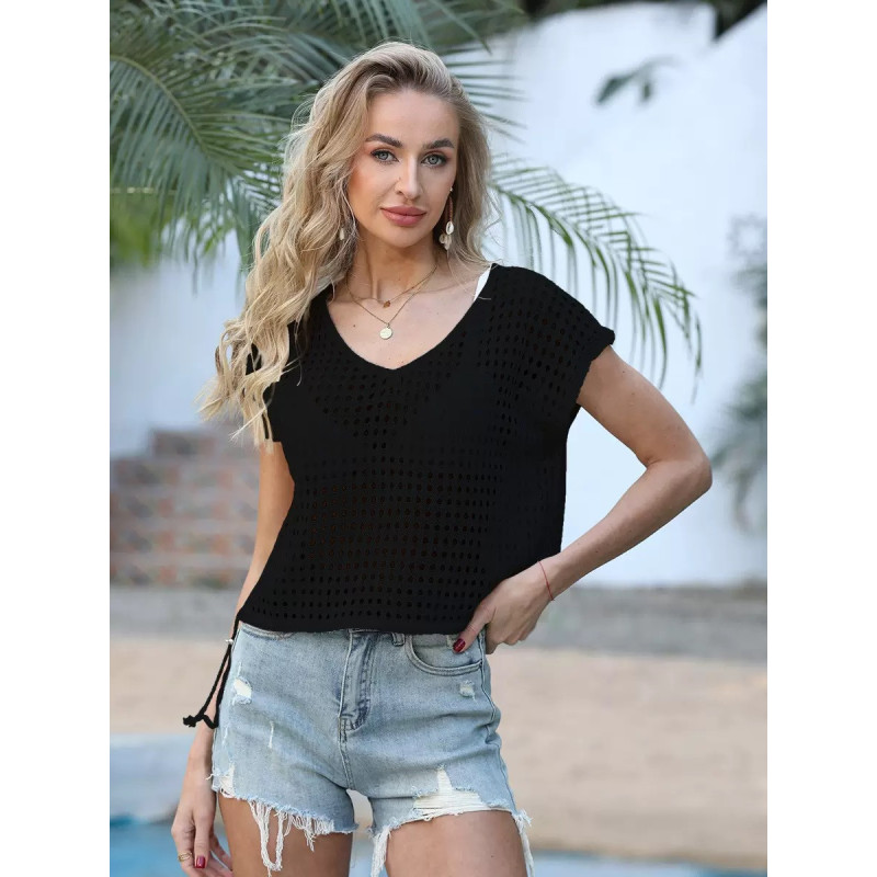New pull-up blouse loose bikini outerwear daily wear personalised beach blouse