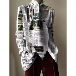 New fashion long-sleeved commuting professional wear women's shirt streamer shirt temperament