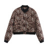 Spring and Autumn New European and American Stand-up Collar Large Pocket Women's Jacket