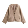Coat women's new tweed kimono spring top