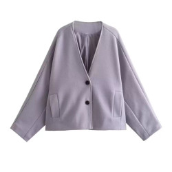 Coat women's new tweed kimono spring top