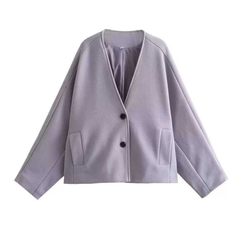 Coat women's new tweed kimono spring top