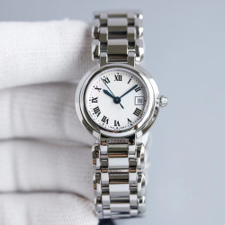Moon phase star mother of pearl rose gold stainless steel strap watch for women