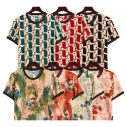 Mom's short-sleeved T-shirt export middle-aged and elderly women's fashion short-sleeved T-shirt