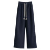 Large size Leysell Tencel soft jeans women's narrow version straight casual versatile slimming wide-leg pants