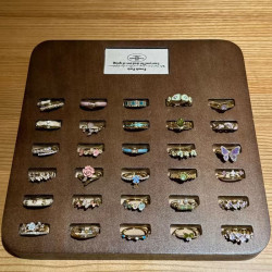 Women's oil drip enamel butterfly ring