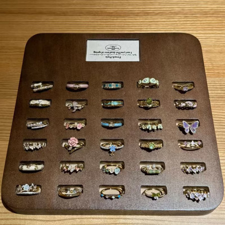 Women's oil drip enamel butterfly ring