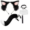 Cosplay cat ears hair hoop cat tail jewellery handmade cute cat girl beast ears hair ornaments beast tail accessories set