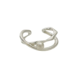 Niche design plain ring high-end fashion personality open ring for women