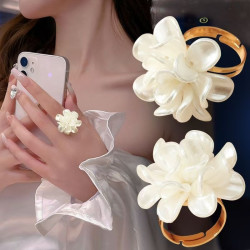 Distant Love French Gentle Camellia Ring for Women