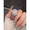 New Chinese style white snowflake ring