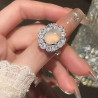 New Chinese style white snowflake ring