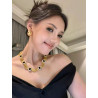 Retro exaggerated gold necklace for ladies