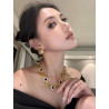 Retro exaggerated gold necklace for ladies