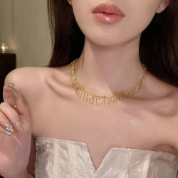 Tassel necklace women's light luxury niche design