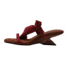 The niche high-end French fairy-style one-word slippers summer temperament high-heeled sandals outerwear fashion