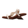 The niche high-end French fairy-style one-word slippers summer temperament high-heeled sandals outerwear fashion