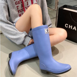 Fashion rain boots kitchen couple waterproof non-slip mountaineering water boots adult tall long water shoes