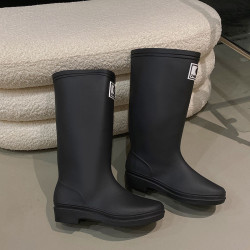 Fashion rain boots kitchen couple waterproof non-slip mountaineering water boots adult tall long water shoes