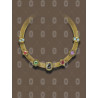 Colorful zircon necklace short clavicle chain