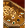 Colorful zircon necklace short clavicle chain