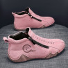 Genuine leather sports casual shoes women's shoes new non-slip versatile soft sole side zipper boots