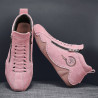 Genuine leather sports casual shoes women's shoes new non-slip versatile soft sole side zipper boots