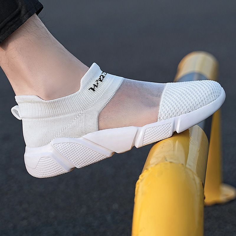 Hollow-out summer breathable new mesh shoes mesh flat casual women's sneakers soft-soled street walking shoes