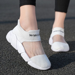 Hollow-out summer breathable new mesh shoes mesh flat casual women's sneakers soft-soled street walking shoes