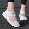Hollow-out summer breathable new mesh shoes mesh flat casual women's sneakers soft-soled street walking shoes