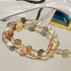 women's new chinese style double layer bracelet