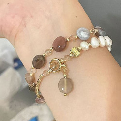 women's new chinese style double layer bracelet