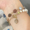 women's new chinese style double layer bracelet